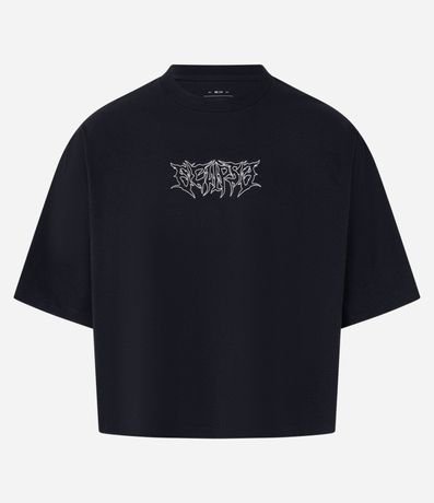 Remera Oversized en Algodón con Estampa Tribal 6