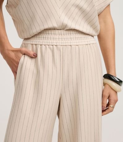 Pantalón Wide Raya de Tiza en Punto Roma 4