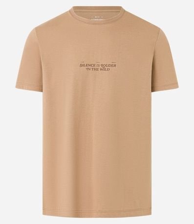 Remera Comfort en Algodón con Estampa de Montañas y Lettering 6