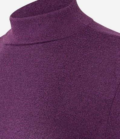 Blusa Texturizada con Cuello Alto y Manga Larga 6