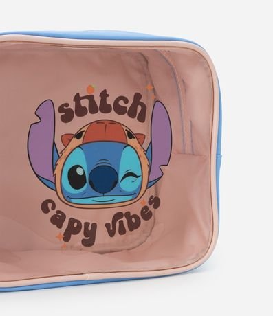 Neceser en Poliamida Modelo Rectangular Grande con Estampa Stitch Carpincho 5