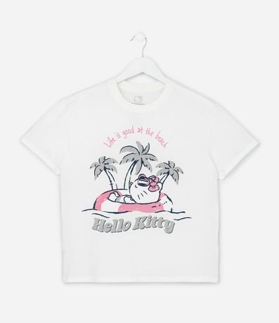 Remera Infantil Comfort con Estampa de Hello Kitty - Talle 5 a 14 años
