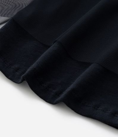 Vestido Infantil Cuello Polo con Tule Wednesday - Talle 5 a 14 años 5