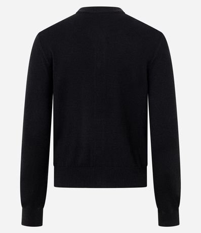 Cardigan en Viscosa en Efecto Punto con Botones 5