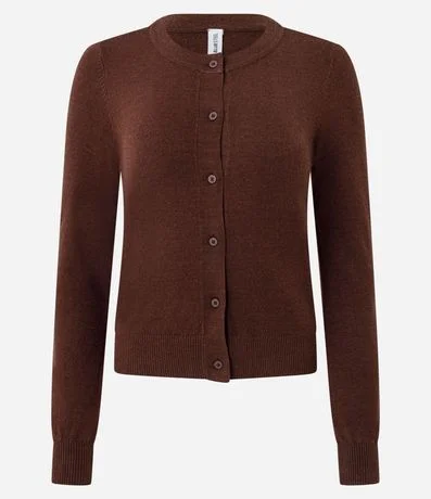 Cardigan en Viscosa en Efecto Punto con Botones 3