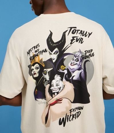 Remera Boxy en Algodón con Estampa Lettering The Villains Club Baddies Disney