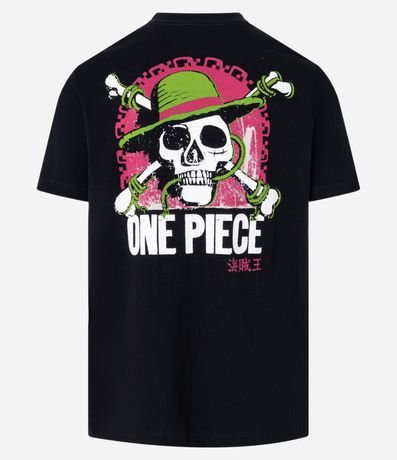 Remera Regular en Algodón con Estampa Lettering Straw Hat Pirates One Piece 6