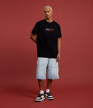 Remera Comfort en Algodón con Estampa Lettering Inked 3