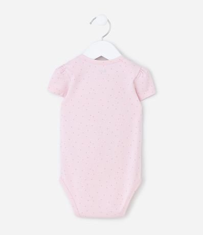Body Infantil con Estampado de Lunares y Flor - Talle 0 a 18 Meses 3
