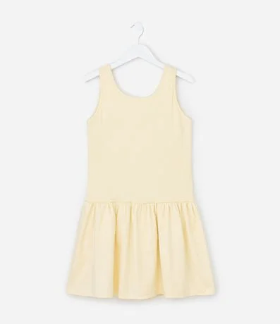 Vestido Infantil en Anarruga con pliegues - Talle 5 a 14 años