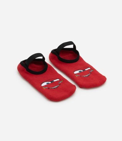 Kit 02 Medias Ballet Infantil con Antideslizante  y Estampa Coches - Talle 19 al 34 3