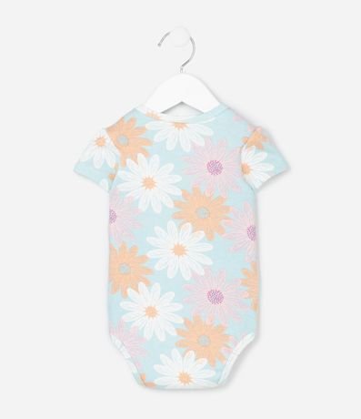 Body Infantil con Estampa Floral  - Talle 0 a 18 Meses 3