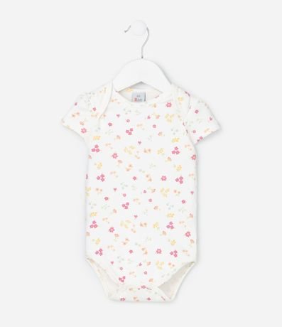 Body Infantil con Estampa Floral Liberty - Talle 0 a 18 Meses