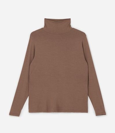 Blusa Cuello Alto en Viscolycra Curve & Plus Size 4