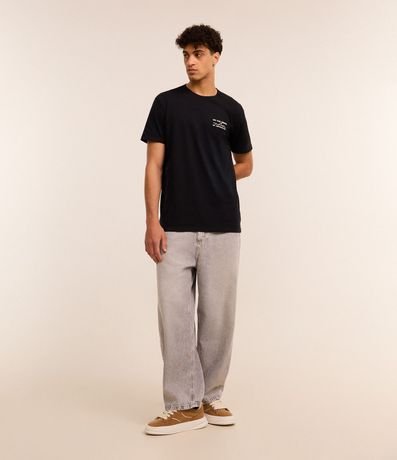 Remera T-Shirt en Algodón con Estampa Esqueleto en Canoa 2