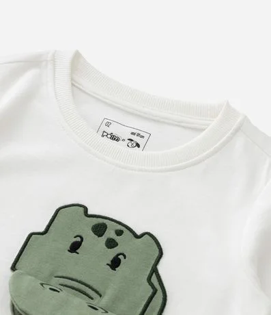 Remera Infantil con Estampado Interactiva de Dinosaurio – Talle 1 a 6 años 5