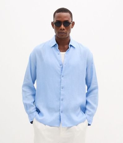Camisa Relaxed en Cambraia de Lino Puro