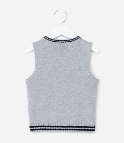 Chaleco Infantil en Efecto Punto con Trama Trenzada – Talle 1 a 5/6 años 2