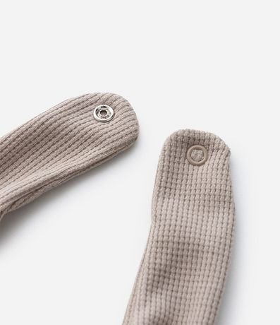 Conjunto Remera Bermuda y Babador en Algodón  - Talle 0 a 18 Meses 10