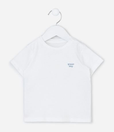 Conjunto Remera Bermuda y Babador en Algodón  - Talle 0 a 18 Meses 2