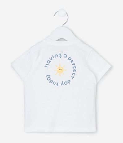 Conjunto Remera Bermuda y Babador en Algodón  - Talle 0 a 18 Meses 3