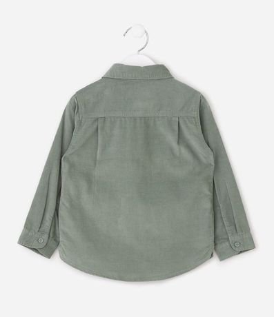 Camisa Infantil en Terciopelo Cotelê con Bolsillo – Talle 1 a 6 años 2