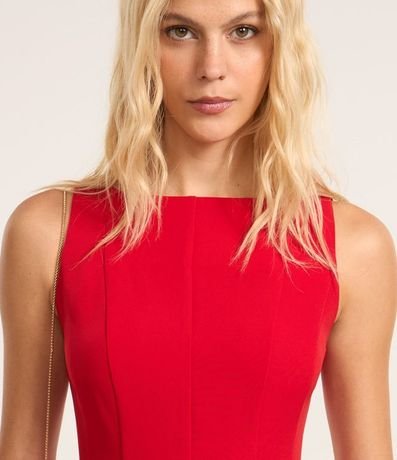 Vestido Corto Skater Sastrería Sin Manga 3