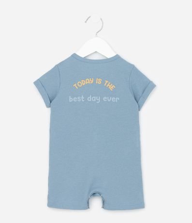 Enterito Infantil Waffle con Estampa de Osito – Talle 0 a 18 Meses 3