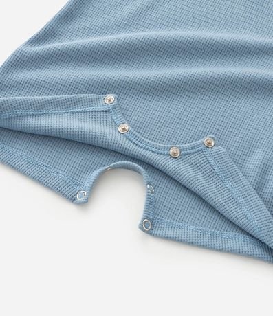 Enterito Infantil Waffle con Estampa de Osito – Talle 0 a 18 Meses 6