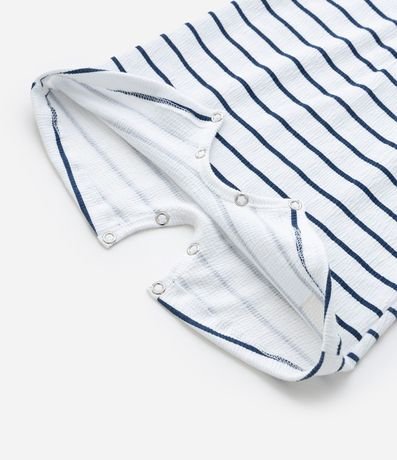 Enterito Infantil con Estampa de Rayas - Talle 0 a 18 Meses 5