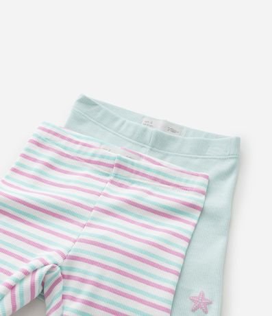 Kit 02 Bermudas Ciclista Lisa y Rayada - Talle 1 a 6 años 5