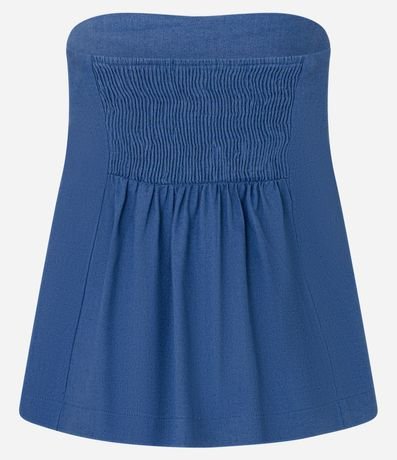 Blusa Corsetada Sastrería con Bajo V y Lastex 8