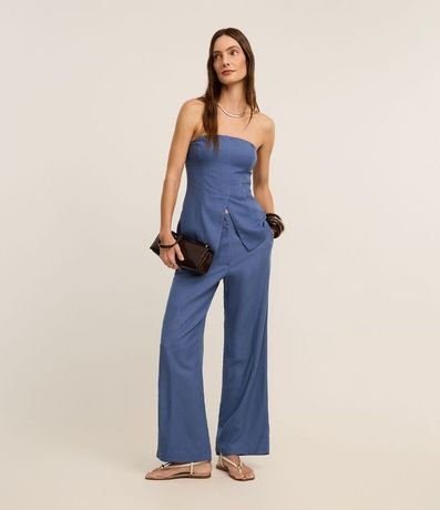 Blusa Corsetada Sastrería con Bajo V y Lastex 2