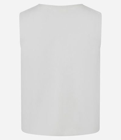 Chaleco Reto Alargado en Tricot con Botones 7