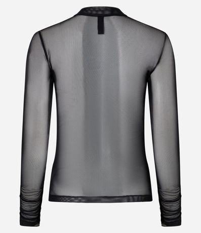 Blusa en Tule con Cuello Alto 7