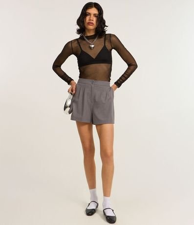 Blusa en Tule con Cuello Alto 3