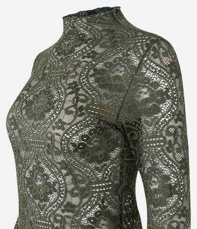 Blusa en Encaje Floral con Transparencia 5