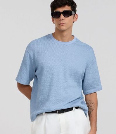 Remera Boxy en Algodón Texturizada