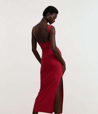 Vestido Long Midi en Poliamida con Escote en la Espalda 3