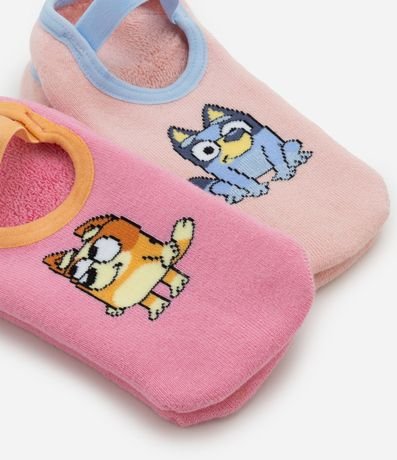 Kit 02 Medias Ballet Infantil con Estampa Bluey y Bingo - Talle 19 a 34 4