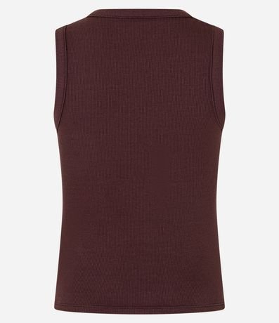 Musculosa en Rib con Botones Delanteros 6