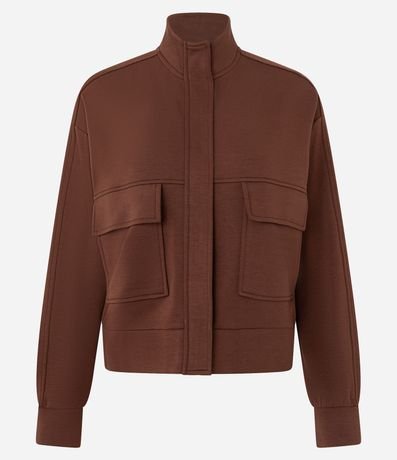 Campera Alargada en Algodón sin Felpa 1