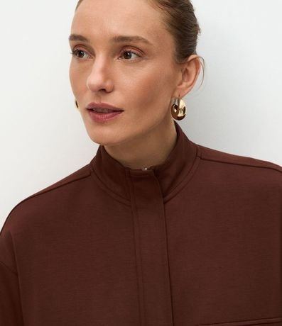 Campera Alargada en Algodón sin Felpa 4