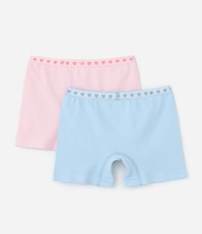 Kit 02 Bombachas Boxer Infantiles Seamless con Cintura Elástica - Talle 2 al 14 2