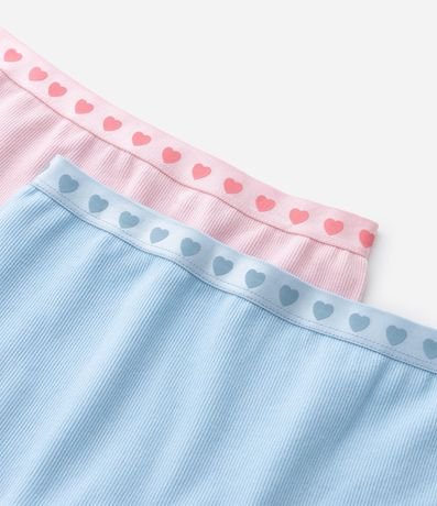 Kit 02 Bombachas Boxer Infantiles Seamless con Cintura Elástica - Talle 2 al 14 4