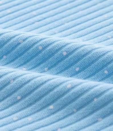 Body Infantil con Bordado de Estrella Estampa de Lunares y Canelado - Talle 0 a 18 Meses 4