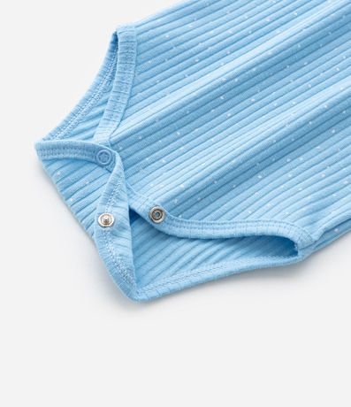 Body Infantil con Bordado de Estrella Estampa de Lunares y Canelado - Talle 0 a 18 Meses 7