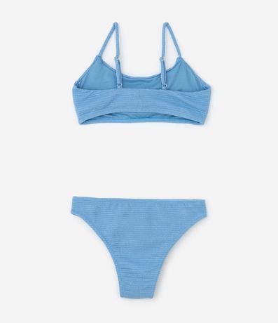 Bikini Infantil en Microfibra con Textura - Tam  10 a 16 años 2
