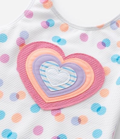 Malla Infantil en Microfibra con Corazón Bordado  - Talle 2 a 4 años 5