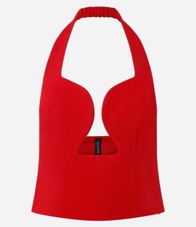 Blusa Frente Única en Sastre con Escote Orgánico 4